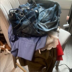 Stylish Denim Jacket and Clothing Bundle